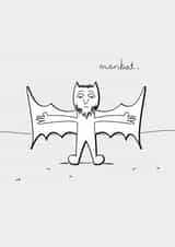 man bat Card 29691 created by Quite Like That