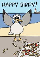 Happy Birdy Seagull Card created by Kim Onyskiw