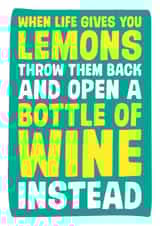 WINE FUNNY Love & Friendship Card 2997 created by Dean Morris Cards