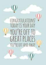 Sky High Leaving Card 9162 created by The Grumpy Pug