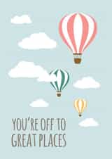 Farewell Travel Leaving Card 9163 created by The Grumpy Pug