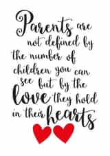 parents children Thinking of you Card 8887 created by Duckduckle Design