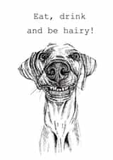 Funny Dog any occasion card created by sarahcoxartwork