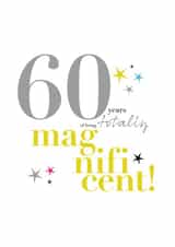 60 Sixty Birthday Card 9137 created by PAPAGRAZI