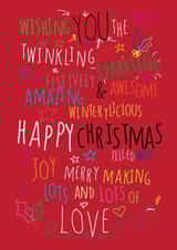 xmas festive Christmas Card 27963 created by Love and Happy Stuff