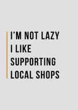 lazy supporting Card 33512 created by Man Cards