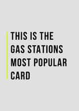 gas station Birthday Card 33518 created by Man Cards