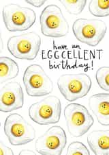 Eggcellent birthday card created by Odd Socks