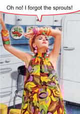 Sprouts cooking Christmas Card 7882 created by kissmekwik