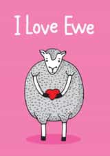 Sheep love Love & Friendship Card 33686 created by Pukka Design