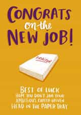 congratulations you're Leaving Card 6211 created by Lucy Maggie Designs