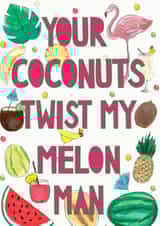 melons coconuts Card 33716 created by Miss Bespoke Papercuts