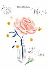 Pink Rose For Mum Card created by SABIVO Design by Sabina