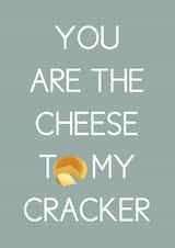 cheese cracker Love & Friendship Card 4231 created by Ilka Dickens