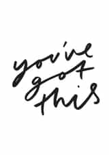 motivation positive Good Luck Card 10181 created by Old English Company