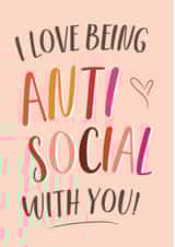 anti social Anniversary Card 33784 created by PAPR Boutique