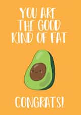 avocado pun Pregnancy Card 33785 created by PAPR Boutique