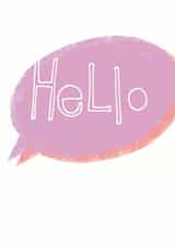 Hello Notecard Card 33799 created by ERPdesign