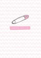 girl beautiful New Baby Card 11317 created by ERPdesign