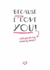 Rude - pink and grey Maid of honor card created by Prairie Chick Prints