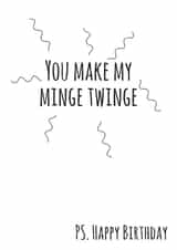 rude funny Birthday Card 10921 created by Flamingo Lingo by Jenny