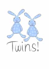 Cute baby Twin Boys card created by Leah Roberts