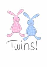 Cute Baby Twins Card created by Leah Roberts