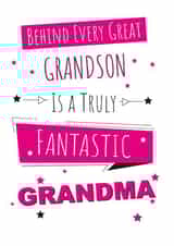 Celebrate your Grandma with this heartfelt card. Perfect from her grandson created by Yeti Design
