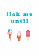 lick me Anniversary Card 29919 created by Lou La La