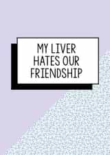 Funny Birthday Card - Drinking Buddy - Liver - Friend created by Bettie Confetti