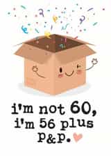 sixty 60 Birthday Card 5957 created by Mrs Best Paper Co.