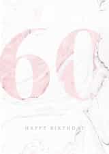 sixtieth 60 Birthday Card 4485 created by Joyful Joyful
