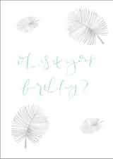 birthday plant Card 33909 created by Jess' Mess