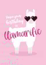 alpaca cute Birthday Card 9247 created by Tiger Feet Creations