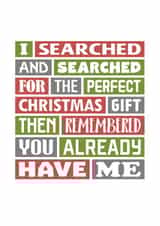 Funny Christmas Card - Cheeky Xmas Card created by SixElevenCreations