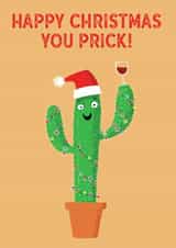 cactus funny Christmas Card 2479 created by Louise Gardner