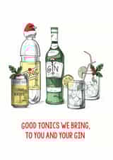 tonic Alcohol Christmas Card 8916 created by Of Life & Lemons Ltd.
