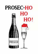 Xmas Prosecco Christmas Card 31401 created by Of Life & Lemons Ltd.