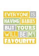 Funny New Baby Card For Friend - Gender Neutral created by SixElevenCreations