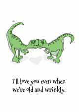 Squishy T-rex Kisses Card created by Kat Willott