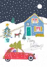 xmas snow Christmas Card 1687 created by Jessica Hogarth