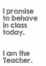 teacher funny Birthday Card 8000 created by Little Stars Prints