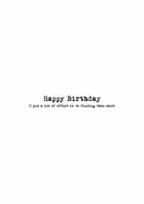 simple basic Birthday Card 34004 created by Luke Peek