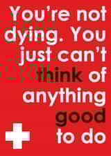 funny humour Get Well Card 2758 created by Sarah Watts @2littleboys