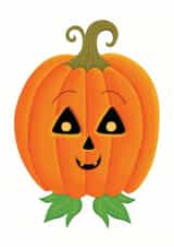 Halloween Pumpkin Card 34054 created by Chris Embleton-Hall Illustration