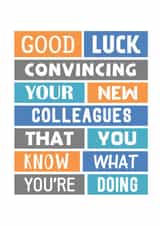 Funny New Job Card For Colleague - Sarcastic Card For Coworker created by SixElevenCreations