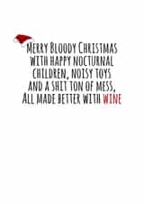 xmas funny Christmas Card 33082 created by Flamingo Lingo by Jenny