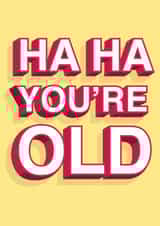 Funny Cheeky Birthday Card 7337 created by Rumble Cards