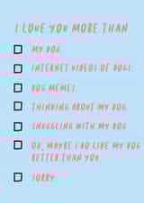 love dog Love & Friendship Card 32609 created by See More