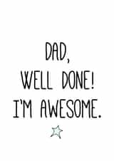 dad modern Birthday Card 33979 created by Kelly Connor Designs